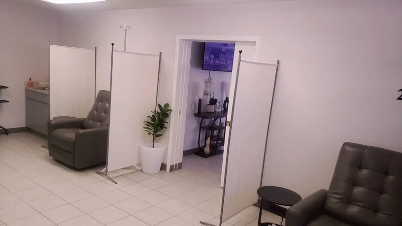 Supreme CHS infusion suite overview showing multiple treatment stations